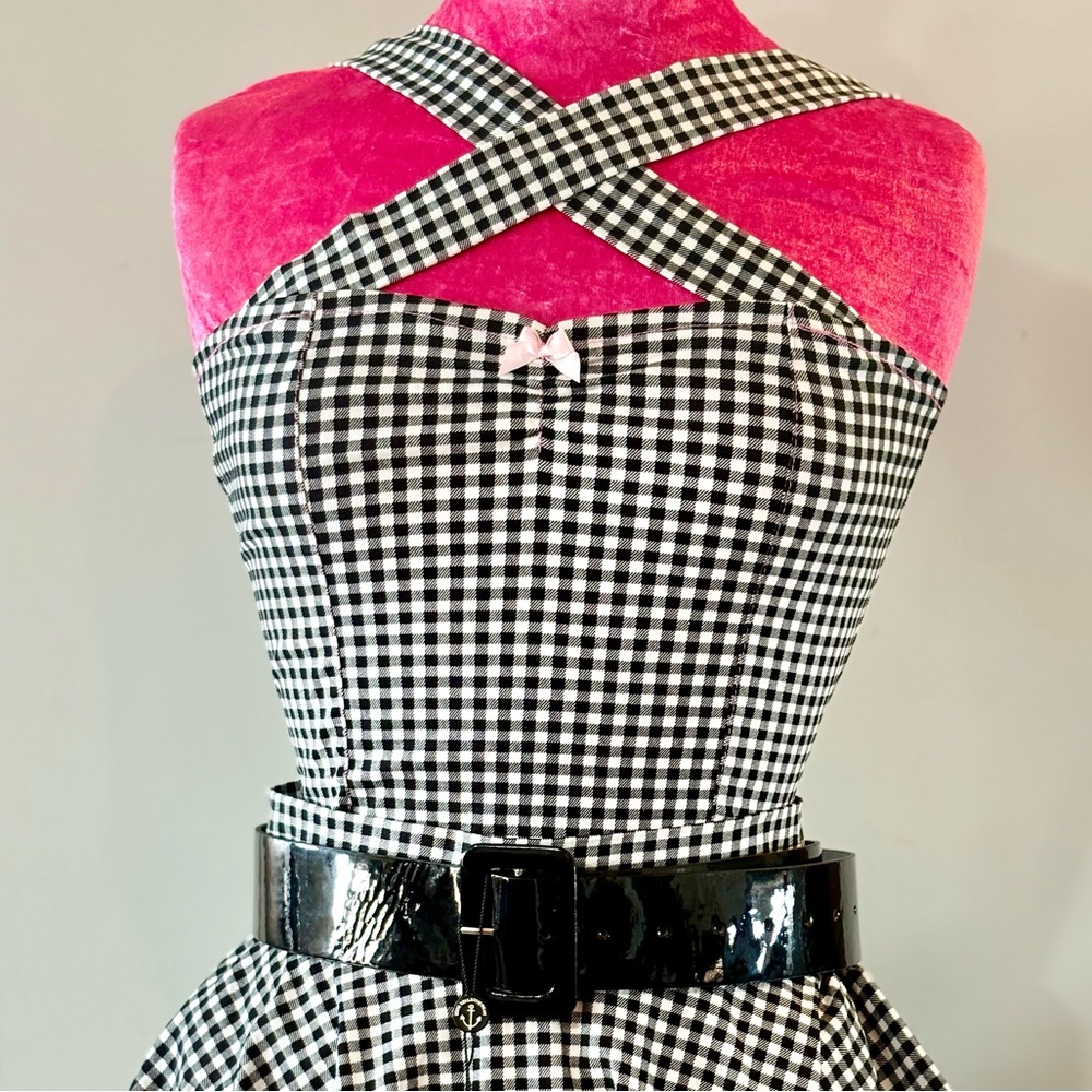 NEW in Gingham Vavavoom Bardot Top.